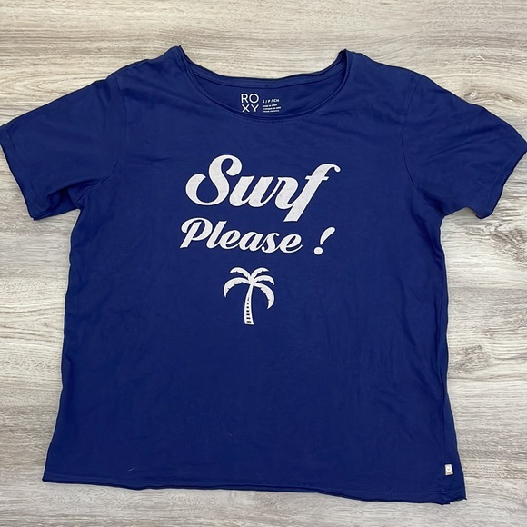 EUC Roxy Purple Short Sleeve Women’s Graphic Tee - Surf Please! 🌴 Size Small - Picture 4 of 14